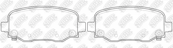 Brake Pad Set, disc brake (PN0849)
