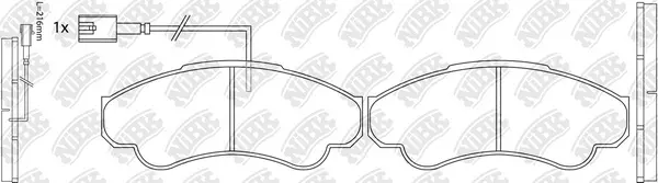 Brake Pad Set, disc brake (PN0220W)