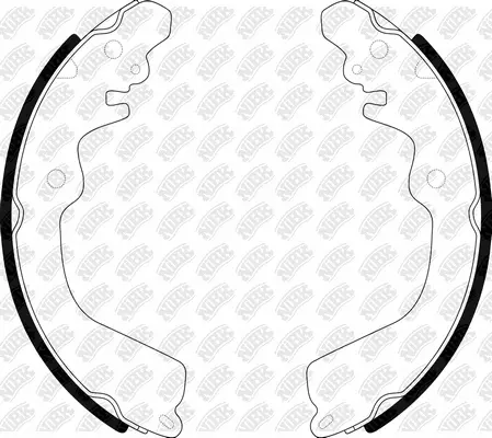 Brake Shoe Set (FN6701)