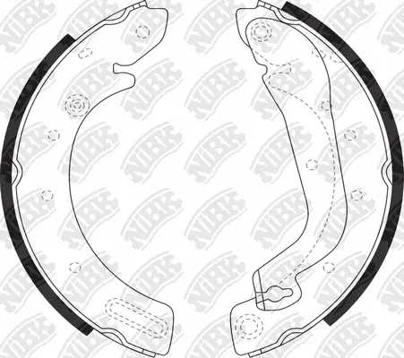 Brake Shoe Set (FN1225)