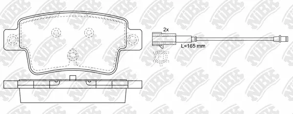 Brake Pad Set, disc brake (PN0481W)
