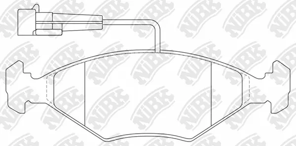 Brake Pad Set, disc brake (PN0268W)