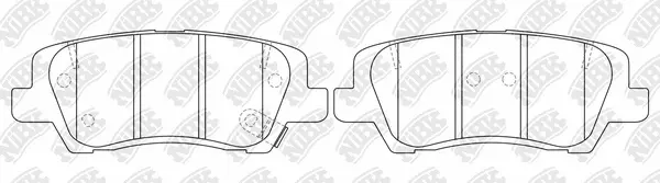 Brake Pad Set, disc brake (PN0718)