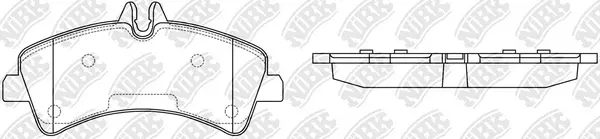 Brake Pad Set, disc brake (PN0038)