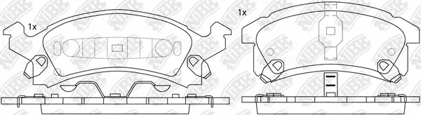 Brake Pad Set, disc brake (PN0311)