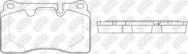 Brake Pad Set, disc brake (PN0486)