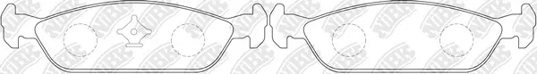 Brake Pad Set, disc brake (PN6185)