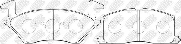 Brake Pad Set, disc brake (PN1256)