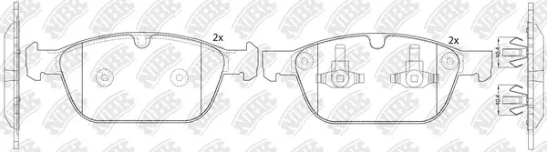 Brake Pad Set, disc brake (PN0571)
