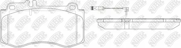 Brake Pad Set, disc brake (PN0491W)