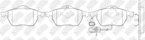 Brake Pad Set, disc brake (PN0300W)