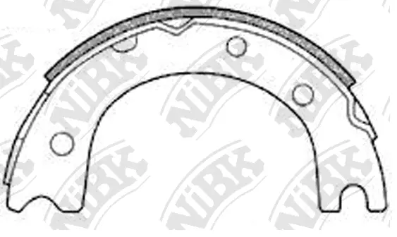 Brake Shoe Set, parking brake (FN2257)