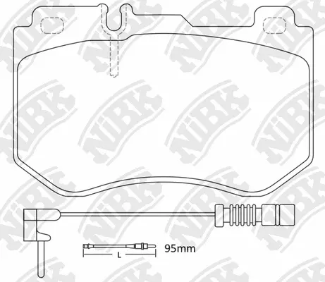 Brake Pad Set, disc brake (PN0584W)