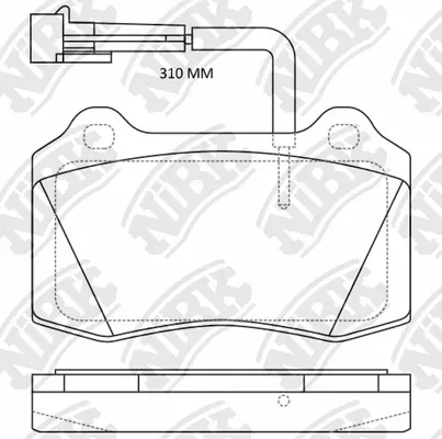 Brake Pad Set, disc brake (PN0202W)