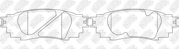 Brake Pad Set, disc brake (PN1854)
