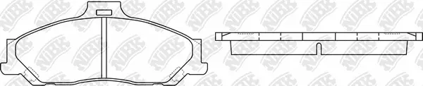 Brake Pad Set, disc brake (PN0163)