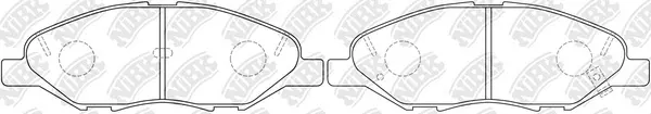 Brake Pad Set, disc brake (PN2452)