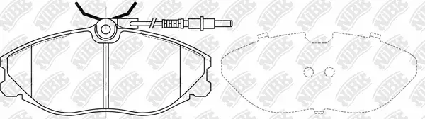 Brake Pad Set, disc brake (PN0303W)