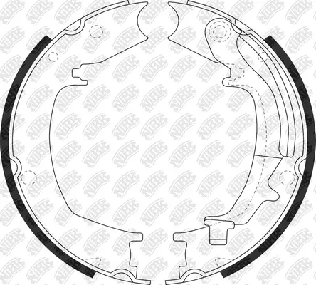 Brake Shoe Set, parking brake (FN0644)