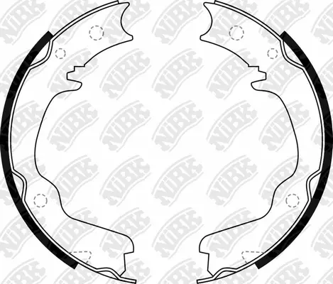 Brake Shoe Set, parking brake (FN0569)