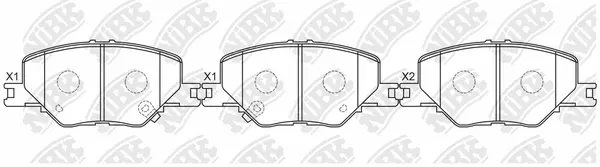 Brake Pad Set, disc brake (PN0887)