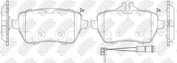 Brake Pad Set, disc brake (PN0579W)