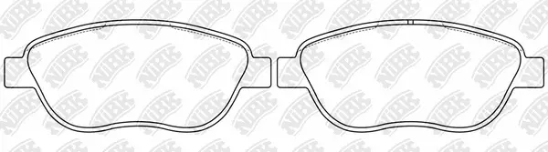 Brake Pad Set, disc brake (PN0187)