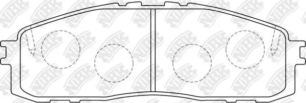 Brake Pad Set, disc brake (PN1142)