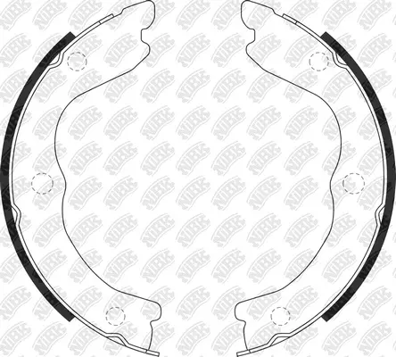Brake Shoe Set, parking brake (FN0650)