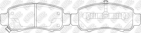 Brake Pad Set, disc brake (PN8804)