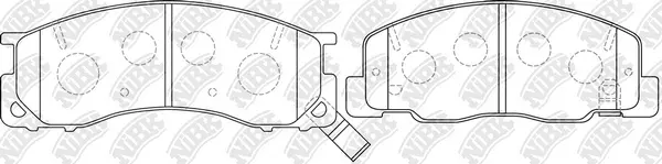 Brake Pad Set, disc brake (PN1405)
