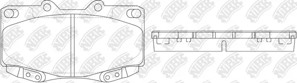 Brake Pad Set, disc brake (PN1830)