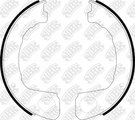 Brake Shoe Set, parking brake (FN4466)