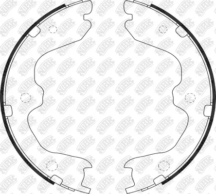 Brake Shoe Set, parking brake (FN0643)