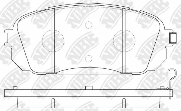 Brake Pad Set, disc brake (PN0588)