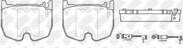 Brake Pad Set, disc brake (PN0341W)