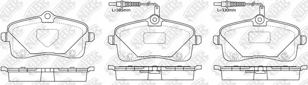 Brake Pad Set, disc brake (PN0562W)
