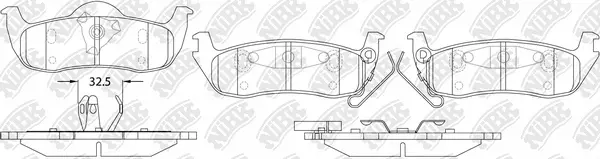 Brake Pad Set, disc brake (PN0429)