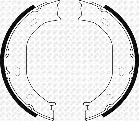 Brake Shoe Set, parking brake (FN0572)