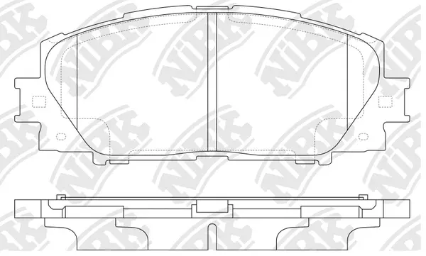 Brake Pad Set, disc brake (PN0540)