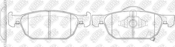 Brake Pad Set, disc brake (PN8863)