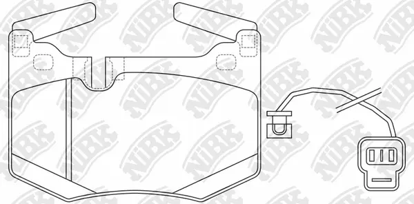 Brake Pad Set, disc brake (PN1855W)