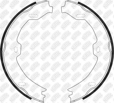 Brake Shoe Set, parking brake (FN0657)