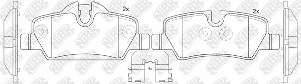 Brake Pad Set, disc brake (PN0720)