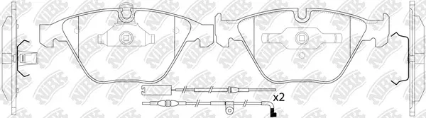 Brake Pad Set, disc brake (PN0222W)