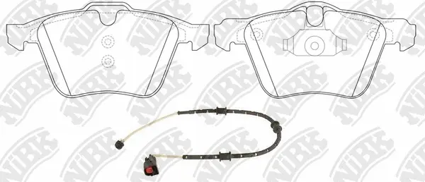 Brake Pad Set, disc brake (PN0483W)