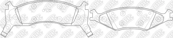 Brake Pad Set, disc brake (PN0821)