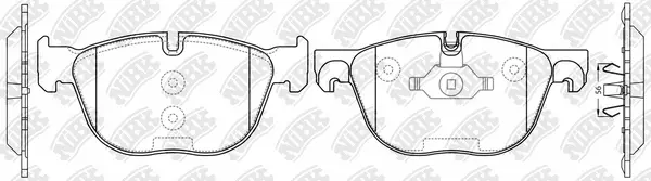 Brake Pad Set, disc brake (PN0094)