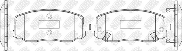 Brake Pad Set, disc brake (PN0438)