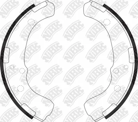 Brake Shoe Set (FN2249)